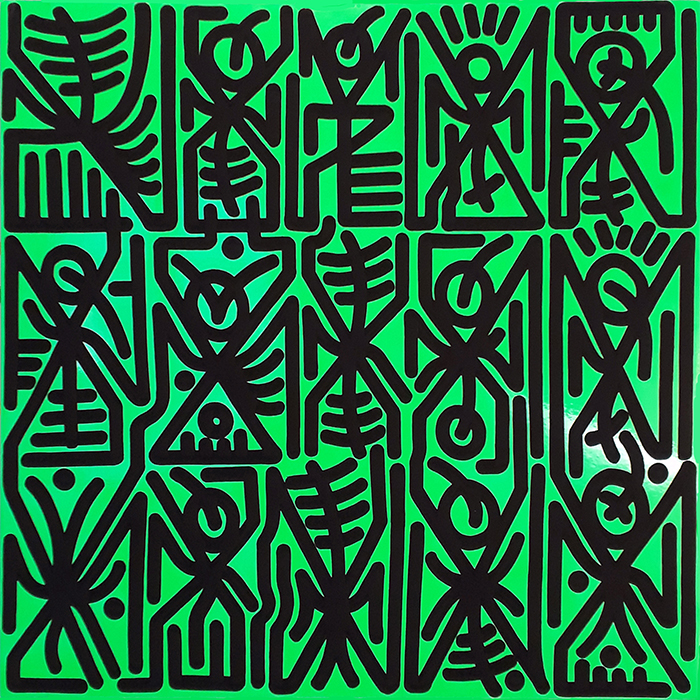 Greek artist, painting, artwork, dimitris ntokos, lives in Athens, signs, symbols, dimitris dokos, urban hieroglyphics, canvas, contemporary art, dialect, modern art