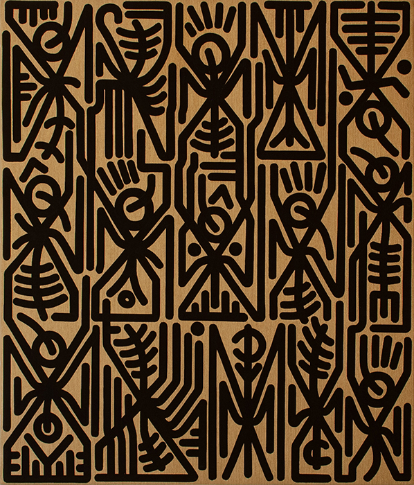 Greek artist, painting, artwork, dimitris ntokos, lives in Athens, signs, symbols, dimitris dokos, urban hieroglyphics, canvas, contemporary art, dialect, modern art