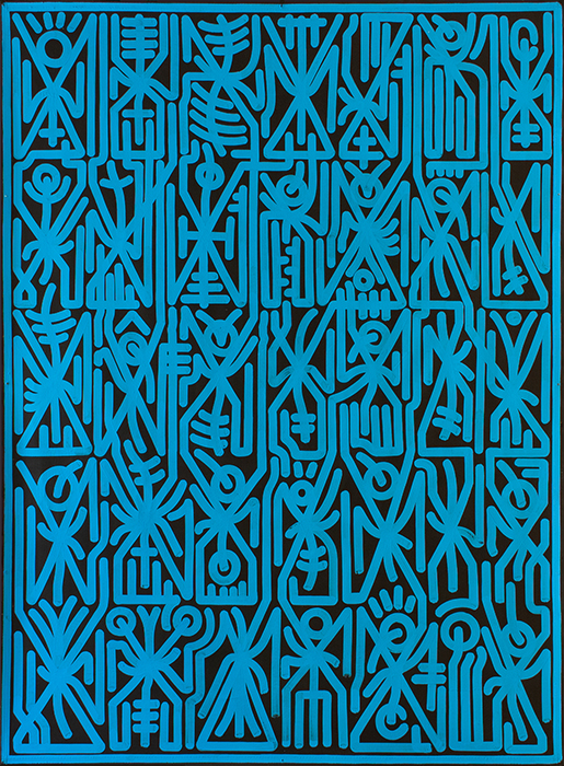 Greek artist, painting, artwork, dimitris ntokos, lives in Athens, signs, symbols, dimitris dokos, urban hieroglyphics, canvas, contemporary art, dialect, modern art