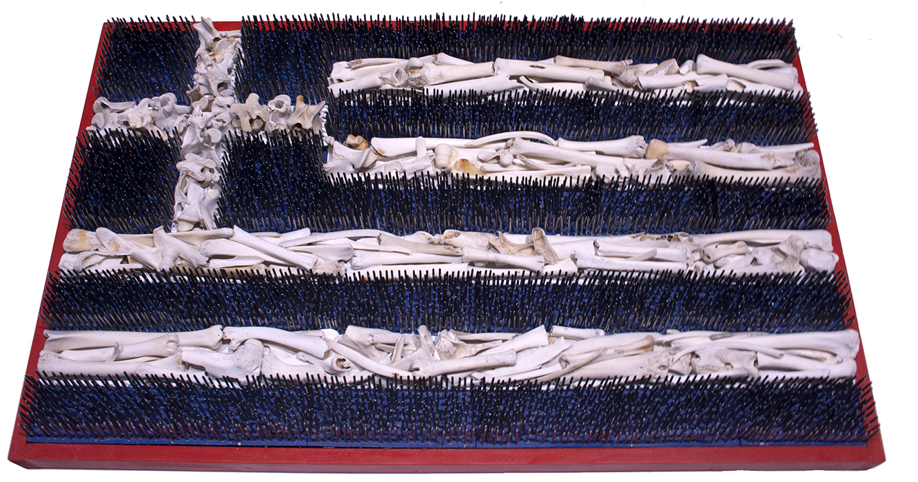 Greek flag,nails, bones, Greek artist, painting, artwork, dimitris ntokos, lives in Athens, scarab, scarabeus, beetle, dimitris dokos, canvas, contemporary art, modern art, art, beetle, optic art, art