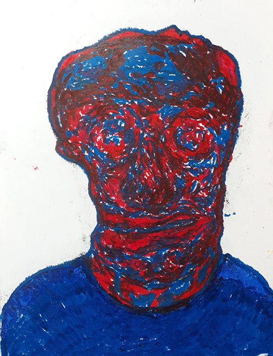 portrait, automatic portrait, paper, pastel, Greek artist, painting, artwork, dimitris ntokos, lives in Athens, scarab, scarabeus, beetle, dimitris dokos, canvas, contemporary art, modern art, art, beetle, optic art, art