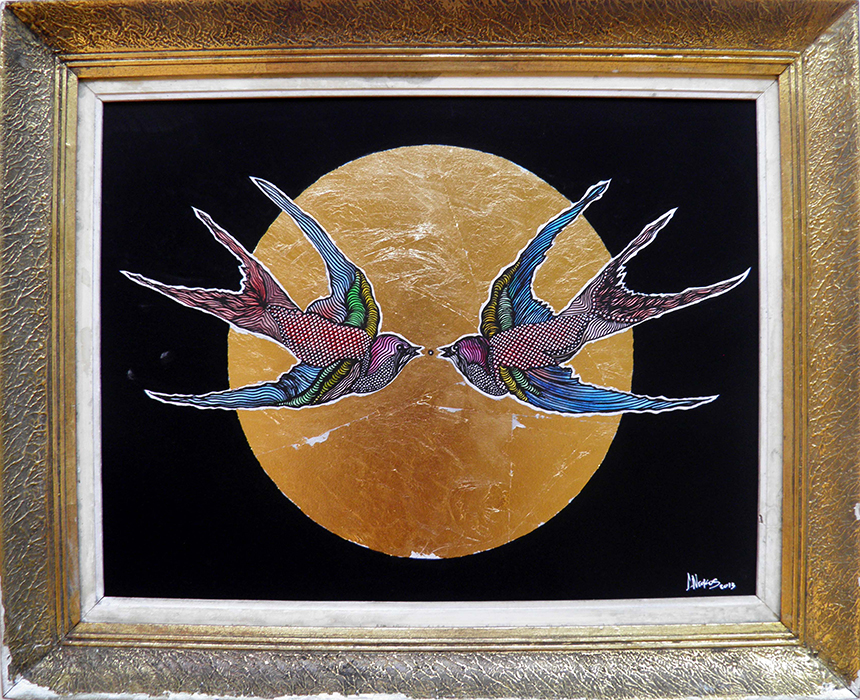 Greek artist, painting, artwork, dimitris ntokos, lives in Athens, scarab, scarabeus, beetle, dimitris dokos, canvas, contemporary art, modern art, art, beetle, optic art, art