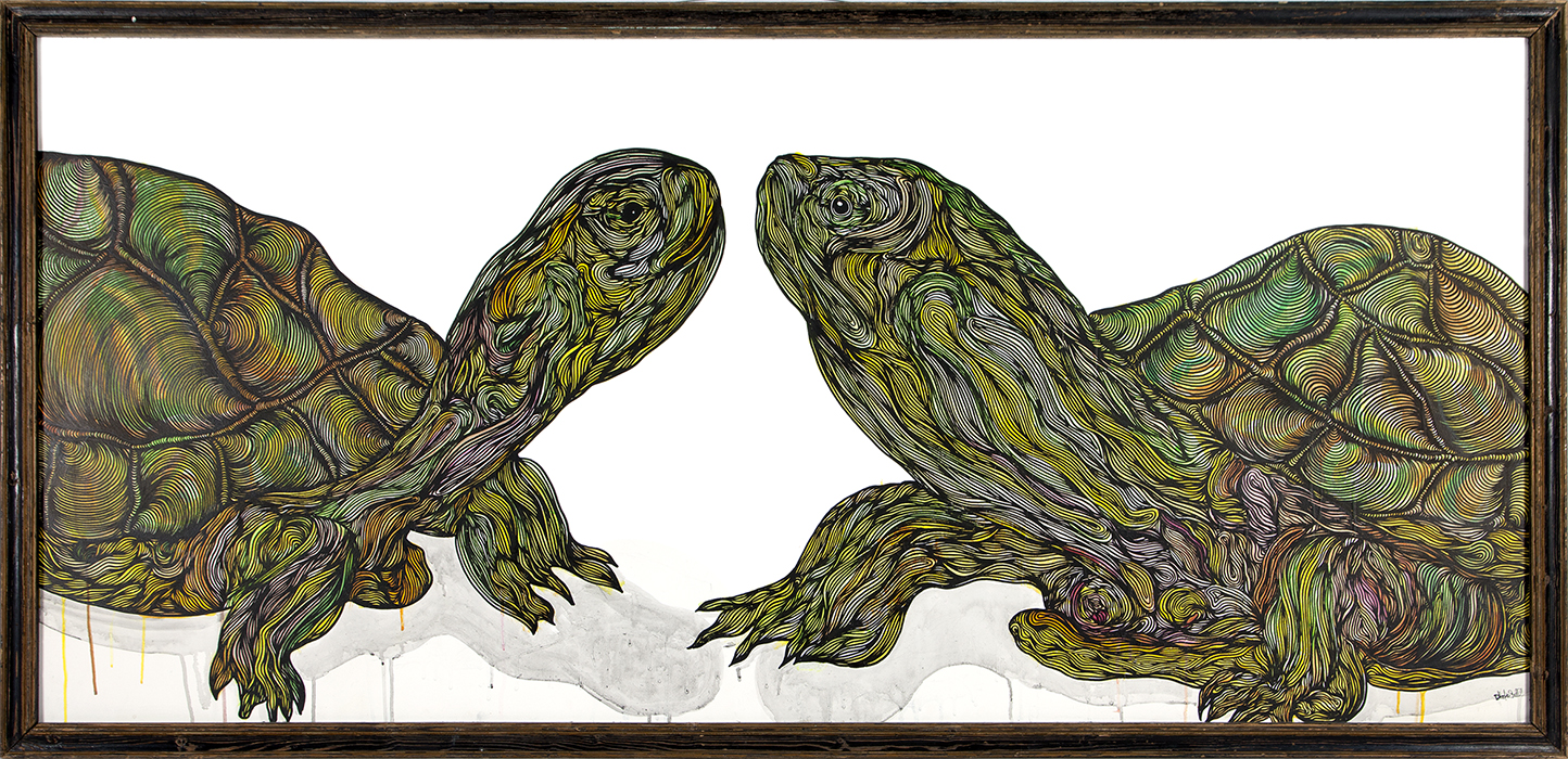 Greek artist, painting, artwork, dimitris ntokos, lives in Athens, scarab, scarabeus, beetle, dimitris dokos, canvas, contemporary art, modern art, art, beetle, optic art, art