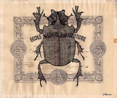 Greek artist, painting, artwork, dimitris ntokos, lives in Athens, scarab, scarabeus, beetle, dimitris dokos, canvas, contemporary art, modern art, art, beetle, optic art, art