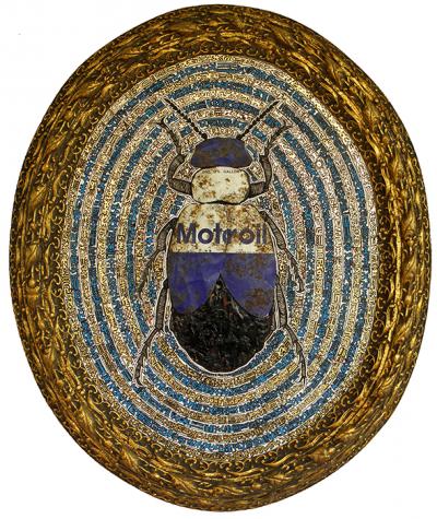 Greek artist, painting, artwork, dimitris ntokos, lives in Athens, scarab, scarabeus, beetle, dimitris dokos, canvas, contemporary art, modern art, art, beetle, optic art, art