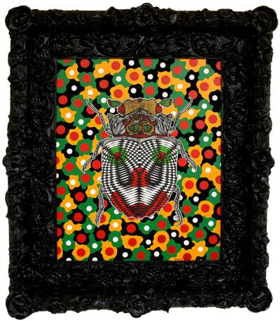 Greek artist, painting, artwork, dimitris ntokos, lives in Athens, scarab, scarabeus, beetle, dimitris dokos, canvas, contemporary art, modern art, art, beetle, optic art, art