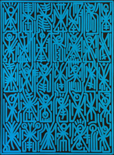Greek artist, painting, artwork, dimitris ntokos, lives in Athens, signs, symbols, dimitris dokos, urban hieroglyphics, canvas, contemporary art, dialect, modern art
