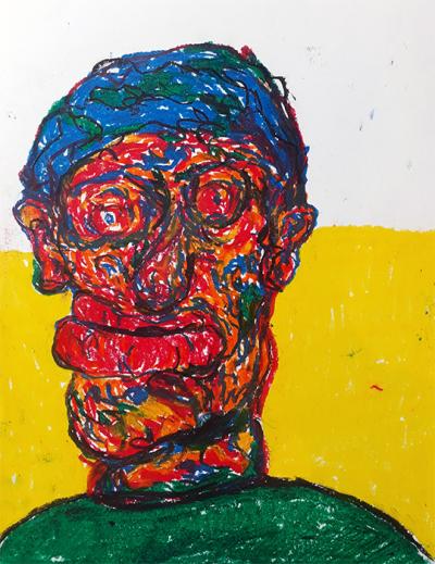 portrait, automatic portrait, paper, pastel, Greek artist, painting, artwork, dimitris ntokos, lives in Athens, scarab, scarabeus, beetle, dimitris dokos, canvas, contemporary art, modern art, art, beetle, optic art, art
