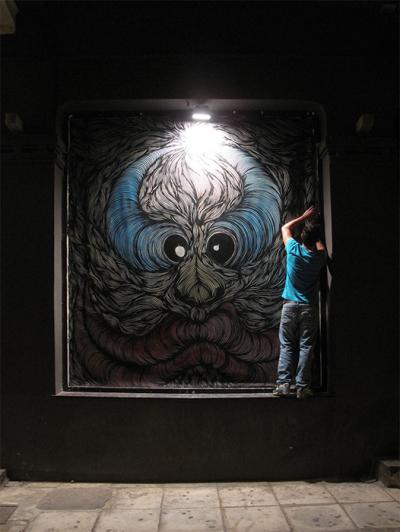 graffiti, street art, athens, urban art, Greek artist, painting, artwork, dimitris ntokos, lives in Athens, scarab, scarabeus, beetle, dimitris dokos, canvas, contemporary art, modern art, art, beetle, optic art, art