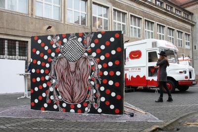 graffiti, street art, athens, urban art, Greek artist, painting, artwork, dimitris ntokos, lives in Athens, scarab, scarabeus, beetle, dimitris dokos, canvas, contemporary art, modern art, art, beetle, optic art, art