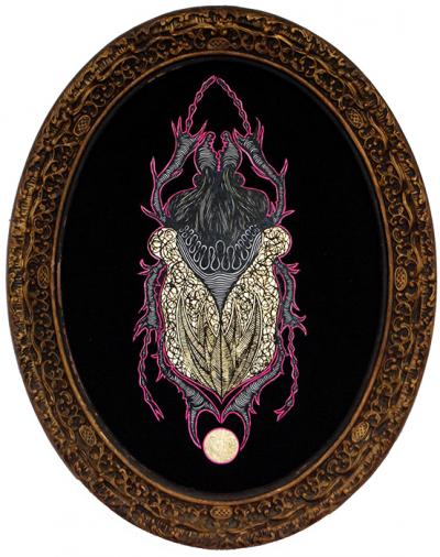 Greek artist, painting, artwork, dimitris ntokos, lives in Athens, scarab, scarabeus, beetle, dimitris dokos, canvas, contemporary art, modern art, art, beetle, optic art, art