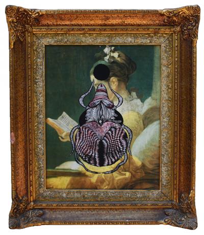 Greek artist, painting, artwork, dimitris ntokos, lives in Athens, scarab, scarabeus, beetle, dimitris dokos, canvas, contemporary art, modern art, art, beetle, optic art, art